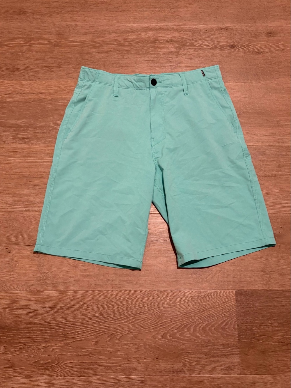 Hurley Mint Green Flat Front Men's Shorts